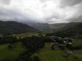 Aerial view of a Lake District, Cumbria, Pike O' Stickle Royalty Free Stock Photo