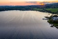 Aerial view of The Lake Eske in Donegal, Ireland