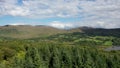 Aerial view of The Lake Eske in Donegal, Ireland.