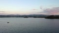 Aerial view of The Lake Eske in Donegal, Ireland