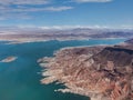 Aerial view of Lake Mead Royalty Free Stock Photo