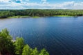 Aerial view of lake Paijanne, Paijanne National Park, Finland