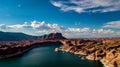 Aerial View Of Lake Powell Near The San Juan River Royalty Free Stock Photo