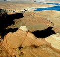 Aerial view of Lake Powell Reservoir in the Glen Canyon Royalty Free Stock Photo