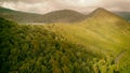 Aerial view of Lake Rotoaira and surrounding forest in Tongariro National Park Royalty Free Stock Photo