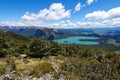 Aerial view of Lake Rotoiti in Nelson Lakes National Park Royalty Free Stock Photo