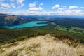 Aerial view of Lake Rotoiti in Nelson Lakes National Park Royalty Free Stock Photo