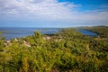 Aerial View Of Lake Superior And Copper Harbor Michigan Royalty Free Stock Photo