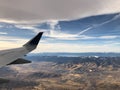 sunset over Washoe Lake and the desert of Reno