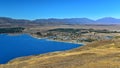 Aerial view of Lake Tekapo from Mount John Observatory in Canterbury Royalty Free Stock Photo