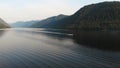 Aerial view of Lake Teletskoe