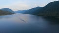 Aerial view of Lake Teletskoe