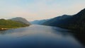 Aerial view of Lake Teletskoe