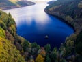 Aerial Lake Vyrnwy Royalty Free Stock Photo