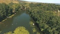 Aerial view on lake of the woods