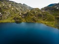 Aerial view. Lakes in mountains Norway