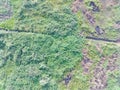 aerial view of land mapping by unmaned aerial vehicle in Bogor, Indonesia