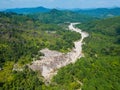 Aerial view landscape of canyon at grand canyon Kapong, Phang nga Royalty Free Stock Photo