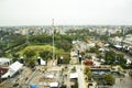 Aerial view landscape and cityscape of New delhi city from Select Citywalk shopping centre at Saket District in New Delhi, India Royalty Free Stock Photo