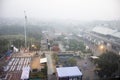 Aerial view landscape and cityscape of New delhi city from Select Citywalk shopping centre at Saket District in New Delhi, India Royalty Free Stock Photo