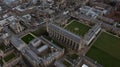 Aerial View Landscape of the Famous Cambridge University, King& x27;s College, United Kingdom Royalty Free Stock Photo