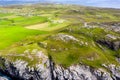 Aerial view of the landscape of Malin Head in Ireland