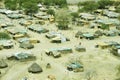 Aerial view of landscape in South Sudan