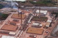 Aerial view of a large property of a power station company in Whittlesey Peterborough