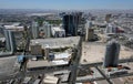 Aerial View of Las Vegas Blvd & Paradise Rd Royalty Free Stock Photo