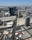 Aerial View of Las Vegas Boulevard North Royalty Free Stock Photo