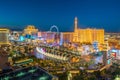 Aerial view of Las Vegas strip in Nevada Royalty Free Stock Photo