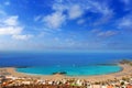 Aerial view Las Vistas beach in Arona Tenerife Royalty Free Stock Photo