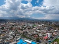 Aerial view latacunga city