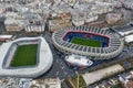 Aerial View of Le Parc des Princes Soccer and Stade Jean Bouin Rugby Stadium