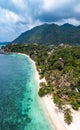 Aerial view of Leela Beach in koh Phangan, Thailand