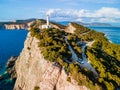 aerial view of lefkada lighthouse Royalty Free Stock Photo