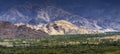 Aerial view of Leh City, Landscape , Ladakh, Jammu and Kashmir, India Royalty Free Stock Photo