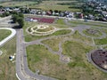 Brazi Park near Ploiesti City , Romania , aerial view