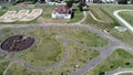 Brazi Park near Ploiesti City , Romania , aerial view