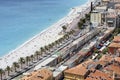 Aerial view of Les Ponchettes in Nice, France Royalty Free Stock Photo