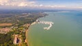 Aerial view of the Lexis Hibiscus Hotel Port Dickson, off the Malaysia coast Royalty Free Stock Photo