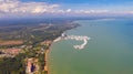 Aerial view of the Lexis Hibiscus Hotel Port Dickson Royalty Free Stock Photo