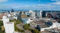 Aerial view of the library of Birmingham, Baskerville House, Centenary Square Royalty Free Stock Photo