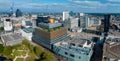 Aerial view of the library of Birmingham, Baskerville House, Centenary Square Royalty Free Stock Photo