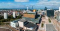 Aerial view of the library of Birmingham, Baskerville House, Centenary Square Royalty Free Stock Photo