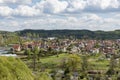 Aerial view of Lidzbark Warminski, Poland