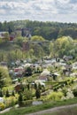 Aerial view of Lidzbark Warminski, Poland