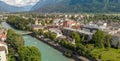 Aerial view of Lienz, Austria Royalty Free Stock Photo