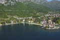 Aerial view of Lierna, a village on Lake Como Royalty Free Stock Photo