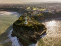 Aerial view Lighthouse in Biarritz, France